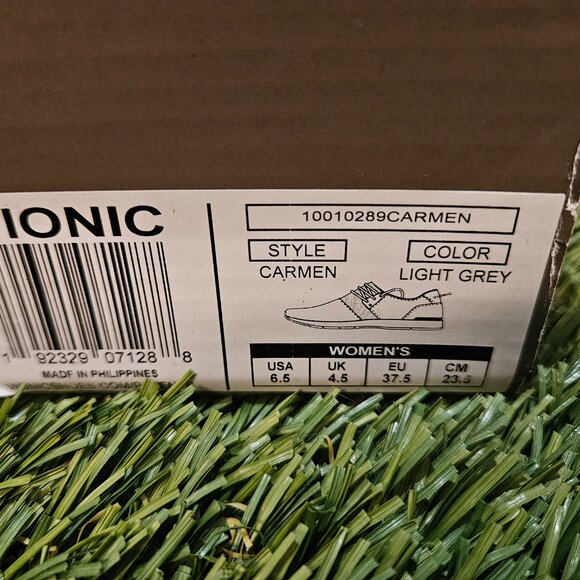 Vionic Women’s Carmen Leather Slip-On Sneakers – Light Gray – Size 6.5M – NIB 👟 - Picture 6 of 7